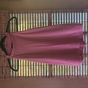 Pink textured halter